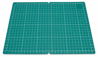 Faltbare A4 A5 Schneidematte, rutschfest, PVC, Grün