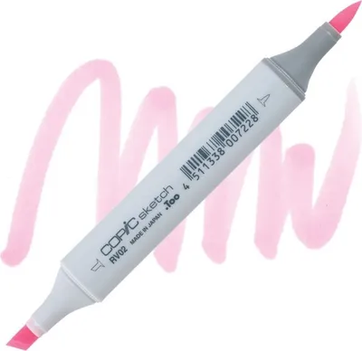 Image de COPIC Sketch double face Pinceau & Ciseau, RV02 Rose dragée