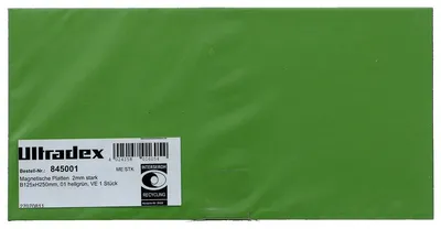 Produktbild von Magnetische Platten 125x250x2mm hellgrün