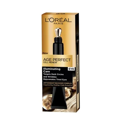 Produktbild von L'Oreal Paris Age Perfect Cell Renew Rozświetlający krem przeciwzmarszczkowy pod oczy, 15ml
