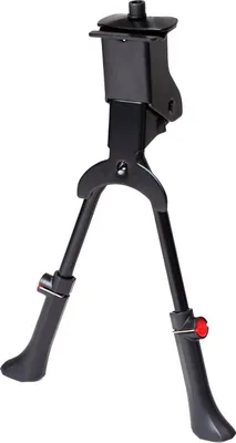Zdjęcie produktu dla Podwójna nóżka rowerowa 24"-29", centralna, podpórka rowerowa, regulowana stopka podpórka do roweru