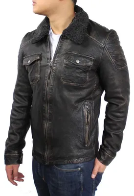 Produktbild von Randal Herren Lederjacke – Schwarz / M