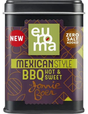 Image de Mélange d'épices pour barbecue de style mexicain Euroma de Jonnie Boer, 48 g - Épices aromatiques pour barbecue mexicaines