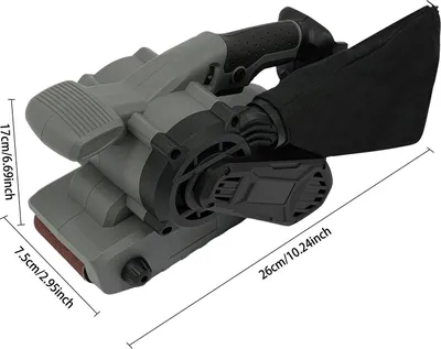 Obrázek produktu pro Pásová bruska – akumulátor 20 V – bezkartáčový motor – 6stupňová regulace otáček – brusný pás 76 × 533 mm – pro dřevo a kov – 2,15 kg