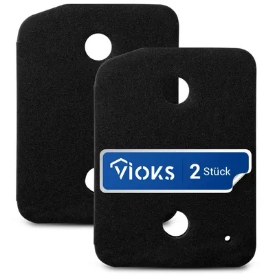 Image de Filtre mousse 2x filtres adaptés comme Miele 9164761 207x155mm Set de filtres éponge pour sèche-linge