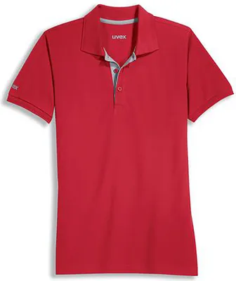 Produktbild von Uvex 8904812, Hemd, Rot, XL, Kleidungsknopf, Lyocell, Polyester, 220 g/m²
