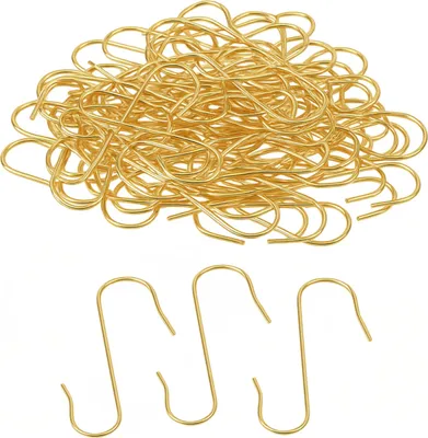 Produktbild von 100 Schnellaufhänger Gold für Christbaumschmuck