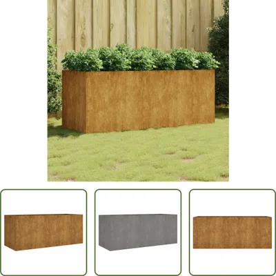 Produktbild von The Living Store Hochbeet 200x80x80 cm Cortenstahl
