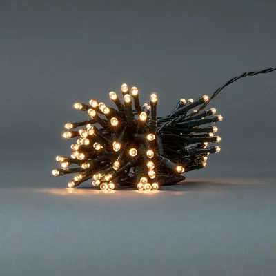 Obrázok produktu pre Nedis vianočné osvetlenie - reťaz - 96 LED diód - teplá biela - 7,20 m - svetelné efekty: 7 - použitie v interiéri aj exteriéri - napájanie batériami
