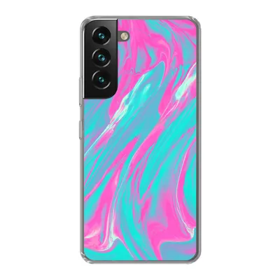 Produktbild von MuchoWow® Handyhülle Schutzhülle Hülle für Samsung Galaxy S22 Plus Kunst - Rosa - Blau - Psychedelisch Silikon Softcase Handy Hülle - Schutzabdeckung