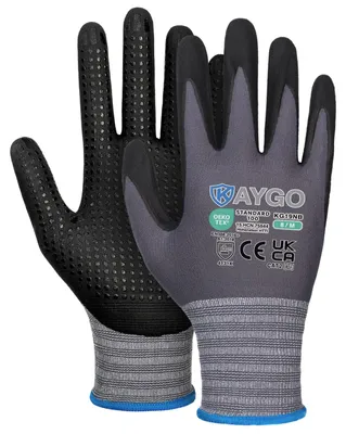 Produktbild von KAYGO Arbeitshandschuhe mit Grip Noppen für Anti-Rutsch Griff, KG19NB