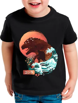 Produktbild von style3 Edo Kaiju Kinder T-Shirt japan monster nipon tokio tokyo