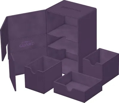 Produktbild von Ultimate Guard Twin Flip`n`Tray 160+ XenoSkin Monocolor Violett