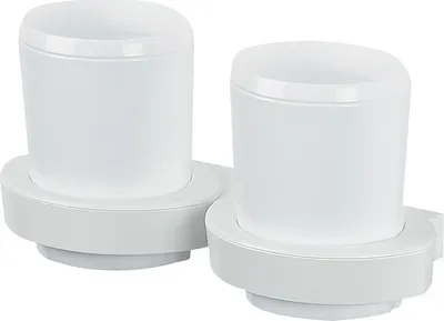 Produktbild von Spirella Zahnputzbecher Zahnbürstenhalter Lemon 22,5 x 8,5 x 9,5 cm Weiß