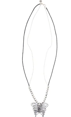 Produktbild von Lange Kette Amelie mit Schmetterlingsanhänger von collezione alessandro