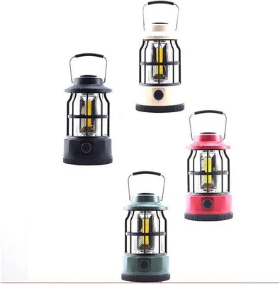 Obrázek produktu pro Červená LED kempingová lampa – závěsné osvětlení