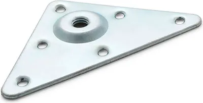 Image de Platine Pied Meuble Bois Fixation Invisible Pieds Bois - Rei