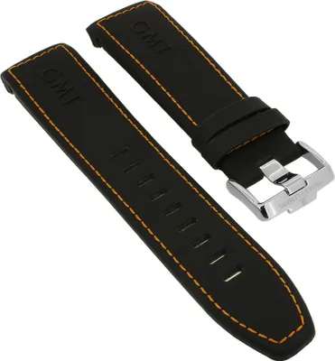 Produktbild von Jacques Lemans Liverpool Uhrenarmband schwarz Kautschuk 1-1739D 1-1739