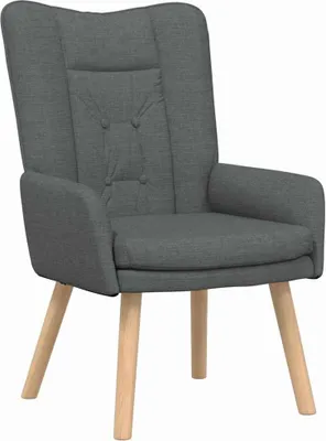 Produktbild von vidaXL Sessel Dunkelgrau 63 x 67 x 94 cm Stoff und Sperrholz