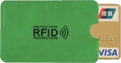 Zdjęcie produktu dla Etui Antykradzieżowe Rfid Ochrona Karty Zbliżeniowe Zielony