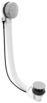 Produktbild von Polysan Ablaufgarnitur mit Bowdenzug, Länge 800mm, Stopfen 72mm, Chrom