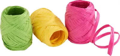 Produktbild von Papierband 3er-Set in Pink, Gelb und Grün, je 10 m, für Frühlingsprojekte