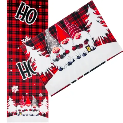Obrázek produktu pro Vánoční Stolní Běžec Vánoční Design Dekorativní Ubrus 220X40Cm