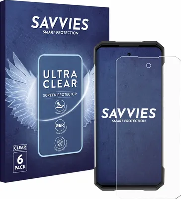 Produktbild von 6x Für Doogee S200 Schutzfolie Savvies Displayschutz Display Schutz Folie Klar Transparent