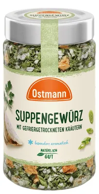 Produktbild von Ostmann Suppengewürz gefriergetrocknet kräftige Basiswürze Packung 18g