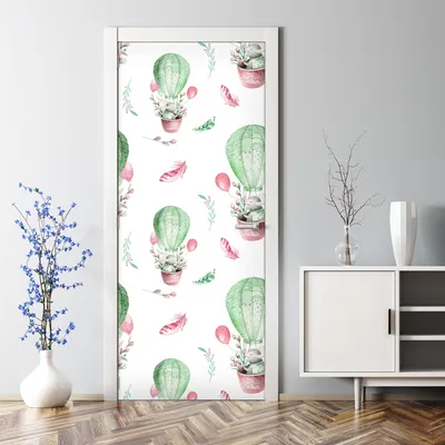 Produktbild von Dekorative Tür Wandaufkleber Wandtattoo selbstklebend dekoration Autos Wald Berge Bären 70 x 200 cm