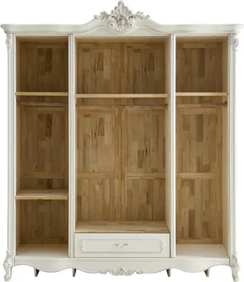 Produktbild von Luxus Schlafzimmer Set Bett 2x Nachttisch Klassischer Design Echtholz Möbel 3tlg
