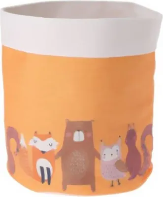 Obrázek produktu pro Koš na prádlo do dětského pokoje, Ø 24 x 29 cm, zvířata