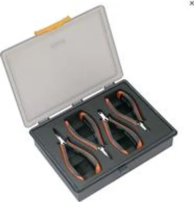 Produktbild von Weidmüller 9205210000, Zangensatz, Abnutzungsresistent, Chemikalienbeständig, Korrosionsbeständig, Schwarz, Orange, 547 g