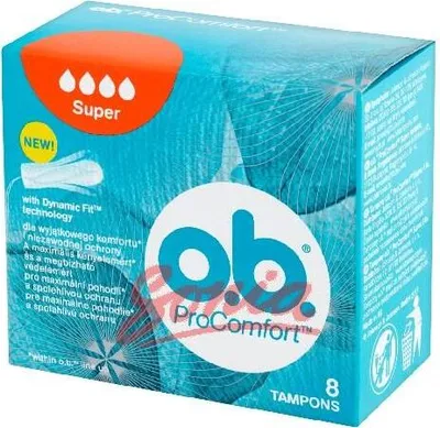 Produktbild von O.B.Procomfort Super Tampons Bequeme 1OP.-8SZT