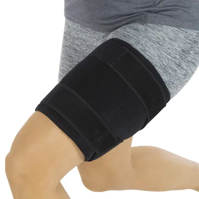 Produktbild von Oberschenkelbandage Einstellbare Kompressionsbandage für strapazierte Leistenmuskulatur, Bewegungs- und Sporterholung etc.