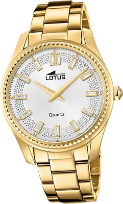 Produktbild von Lotus Leder Damen Uhr Armbanduhr gold Elegant Classic D2UL18902/3