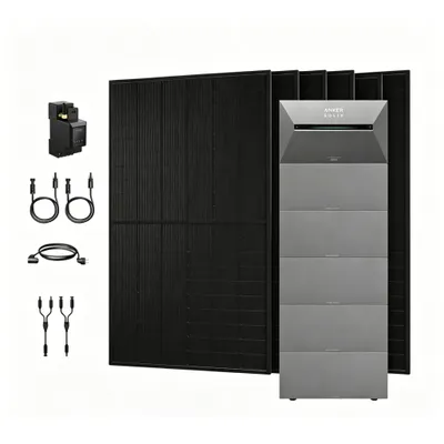 Produktbild von Powerness Balkonkraftwerk mit Speicher, Anker SOLIX Solarbank 3 E2700 Pro mit 5x BP2700 Erweiterungsakku und 3000W PV Panel & Smarter Zähler 0% VAT