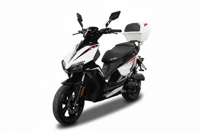 Produktbild von Motorroller Matador A7, 50ccm 25 km/h, Euro 5, Racing-White mit Top Case, GT Union