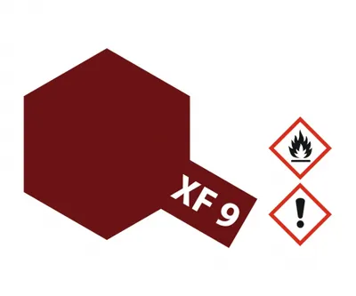 Produktbild von Tamiya Farbe XF-9 Rumpf-Rot matt 10ml