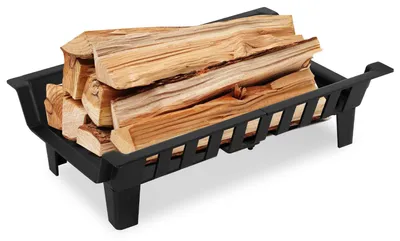 Produktbild von Eikuavons Kaminrost aus Hochkohlenstoffstahl, 45,5x30,5x13 cm, Feuerrost 50 kg für Kamin, Ofen und Feuerstelle