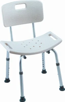 Produktbild von Invacare Duschstuhl H296 Cadiz mit Rückenlehne, weiß>>>>