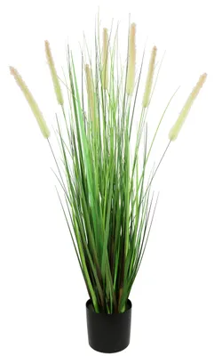 Image de Herbe artificielle en pot, ornement décoratif
