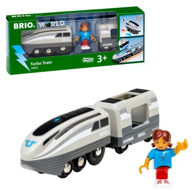 Produktbild von 36003 BRIO Turbo-Zug - Batteriebetriebener Spielzeugzug für Kinder ab 3 Jahren
