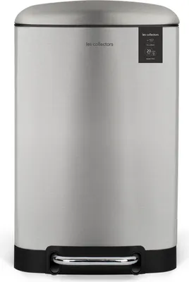 Image de Les Collectors No 512 Poubelle à pédale Gris 20 litres Poubelle à pédale