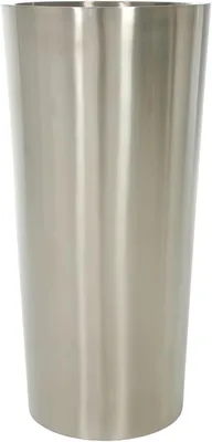 Produktbild von VIVANNO Pflanzkübel Edelstahl RONDO Rund, Edelstahl gebürstet gebürstet - 35x35x70 cm