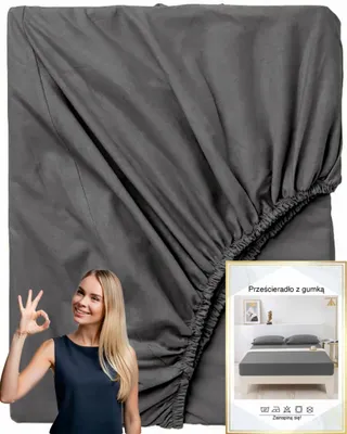 Produktbild von Home91 Spannbettlaken Baumwolle Weich Premium 160x200 Dunkelgrau