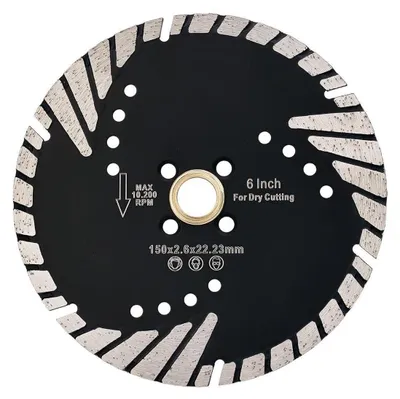 Immagine prodotto di Disco diamantato da 150 mm x 22,23 mm per tagliare pietra, cemento, granito e materiali compositi
