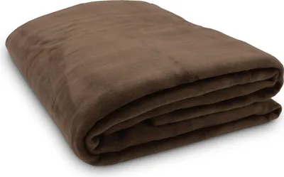 Produktbild von Kuscheldecke mit Einfassband, 150x200 cm, braun