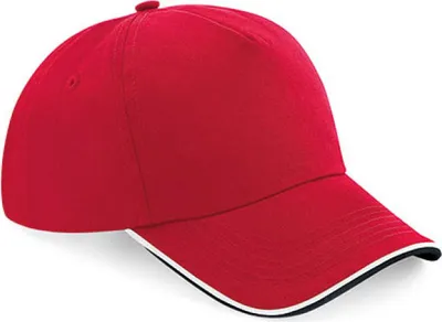 Zdjęcie produktu dla Beechfield Authentic 5 Panel Cap - Piped Peak