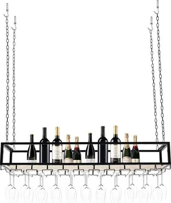 Image de Casier à bouteilles pour cuisine, 120 cm, en acier inoxydable, capacité de charge de 75 kg